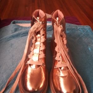 Today only $45 New not tags or box rose gold boots